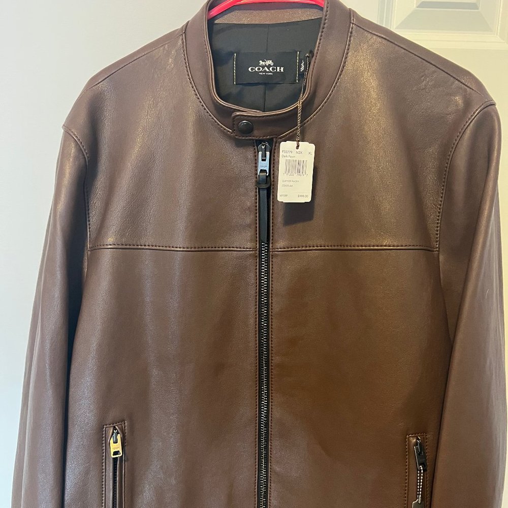 Coach Leather Racer Jacket
